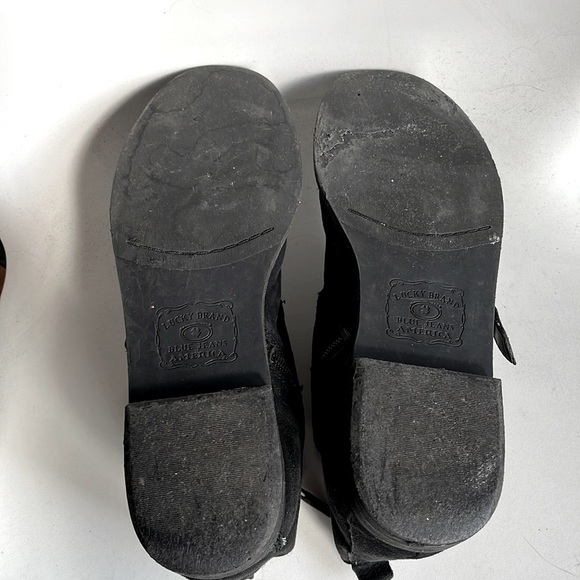 LUCKY BRAND DOSEY BOOTIES studded black suede - Picture 7 of 9